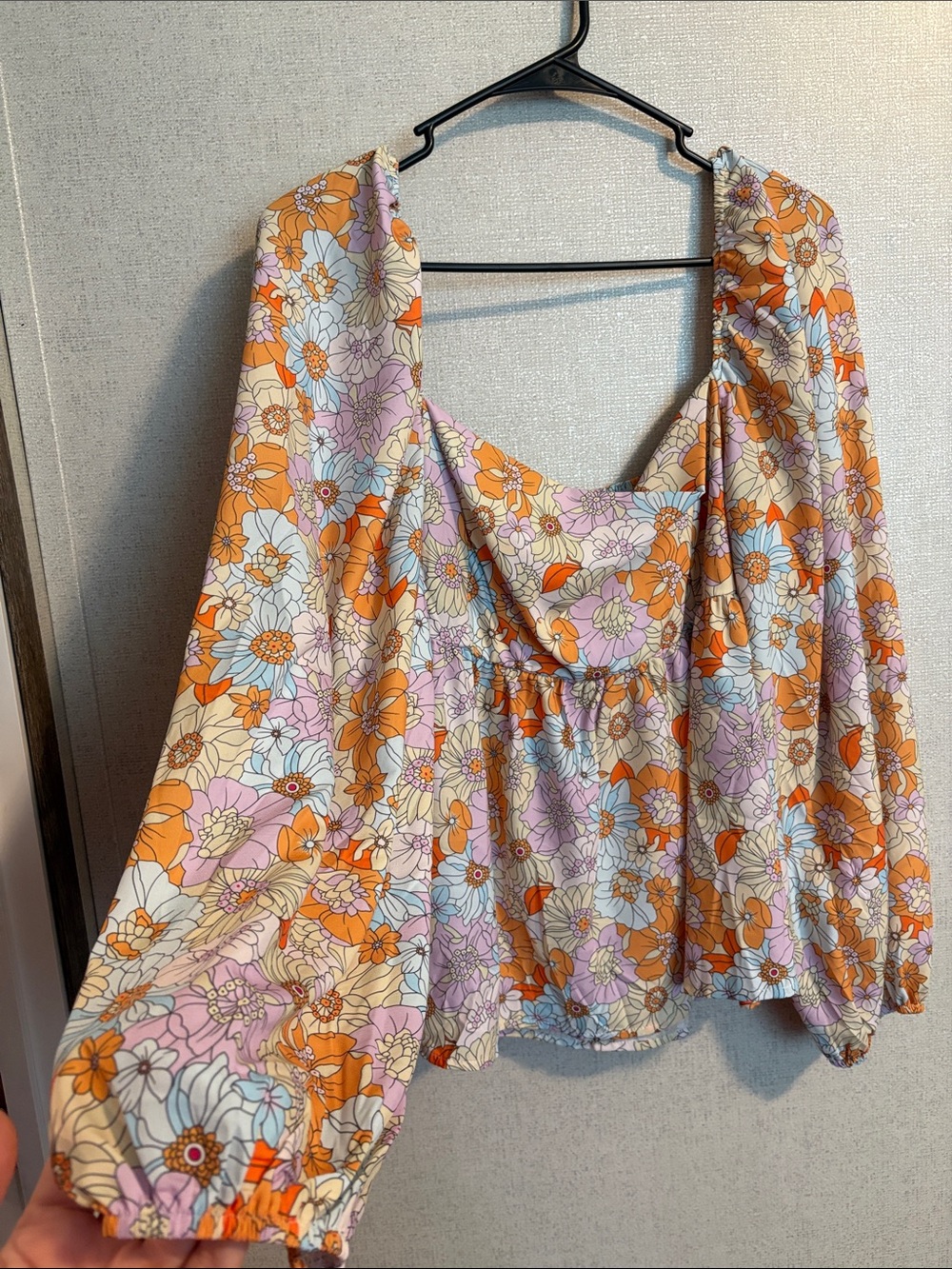 Floral Babydoll Top - Picture 3 of 5